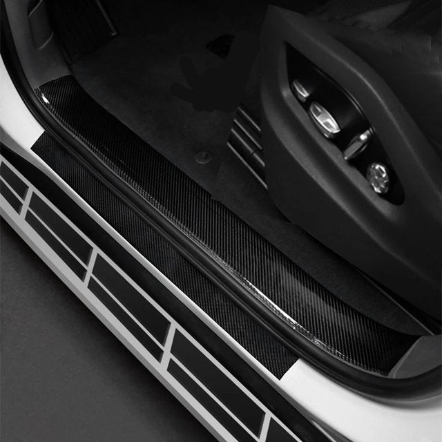 3D Carbon Fiber Car Sticker Protector Strip Car Door Sill Side Mirror Anti Scratch tape Waterproof Protect Film