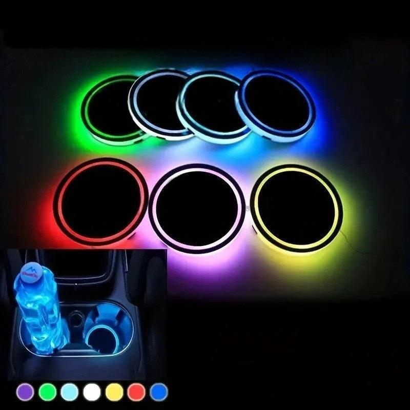 Car Illuminated Colorful LED Cup Mat