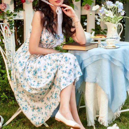 🔥 BIG SALE🔥2026 Women's Floral Midi Dress Corset Sundresses