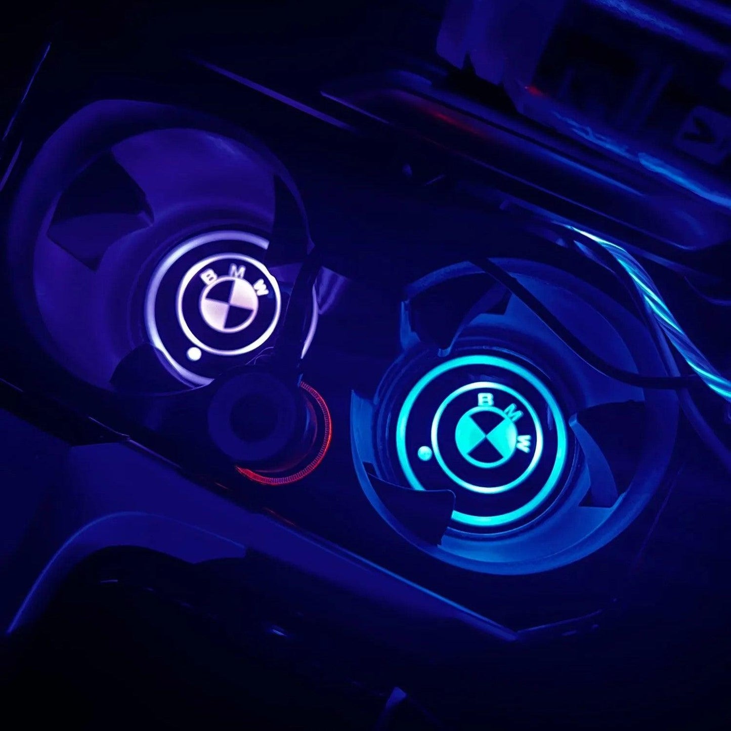 Car Illuminated Colorful LED Cup Mat