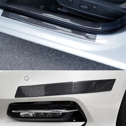 3D Carbon Fiber Car Sticker Protector Strip Car Door Sill Side Mirror Anti Scratch tape Waterproof Protect Film