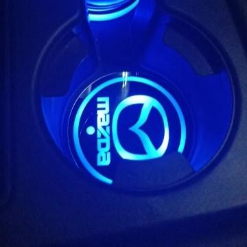 Car Illuminated Colorful LED Cup Mat