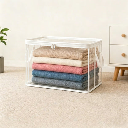 📦Large Heavy-Duty Thick Plastic Clear Storage Bag for Clothes, Moving & Storage
