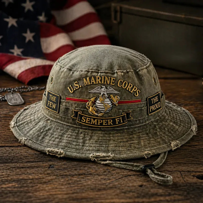 Veteran‘s Day Best Gift🌹 - U.S. Military Heritage "Semper Fi" Boonie Hat🎁Buy 2 Free Shipping