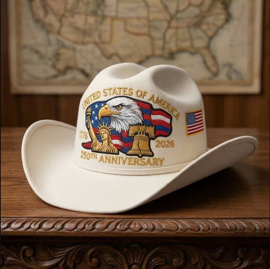 ⚡️Last Day 49% OFF - 250 Years Later — Still Standing™ Patriotic Cowboy Hat