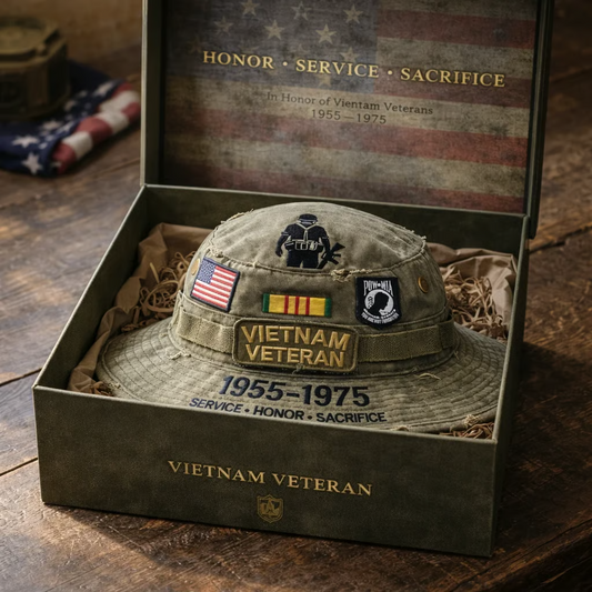 🏆Honor Their Sacrifice — Memorial Day Sale 🇺🇸”🎖️Vietnam Veteran Tribute Boonie Hat – Durable Tactical Outdoor Sun Hat