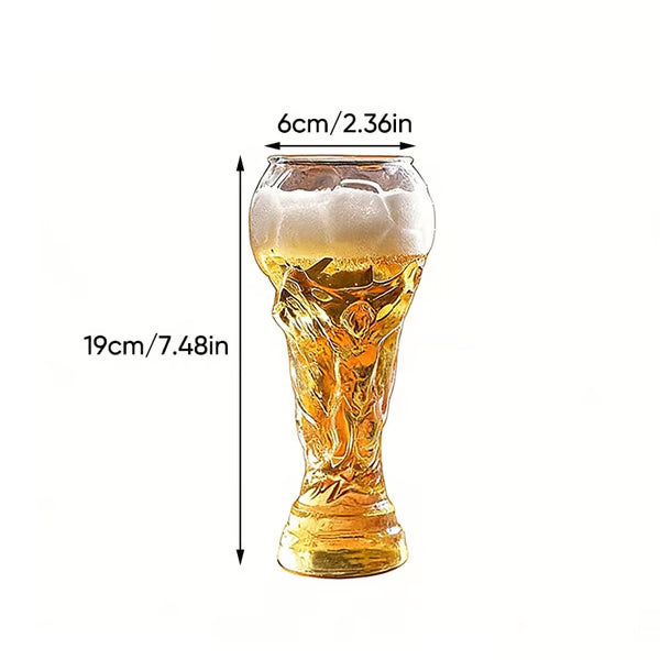 💥Limited Time Discount:⚽ Soccer Trophy Beer Glass — Celebrate your win. One sip at a time. 🏆🍺