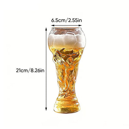 💥Limited Time Discount:⚽ Soccer Trophy Beer Glass — Celebrate your win. One sip at a time. 🏆🍺