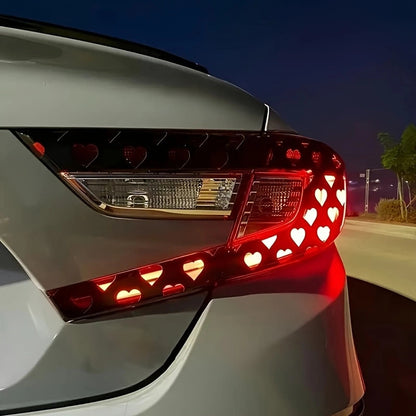 48x 30cm car headlight tail light love heart-shaped sticker PVC material