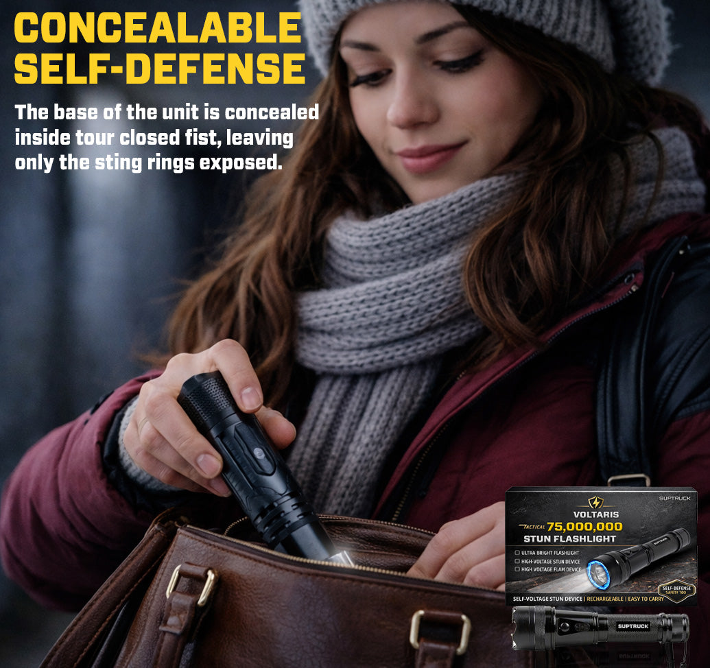💥 2026 Upgrade 75% OFF ️🔦 VoltGuard X95 2in1 Stun Flashlight ⚡ Light in Dark, Power in Danger