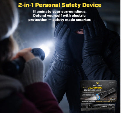 💥 2026 Upgrade 75% OFF ️🔦 VoltGuard X95 2in1 Stun Flashlight ⚡ Light in Dark, Power in Danger