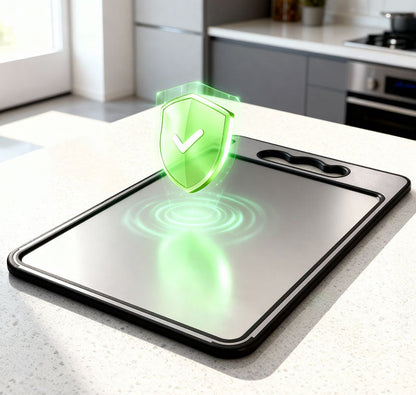 Pure Titanium Cutting Board - Cut clean, cook safer